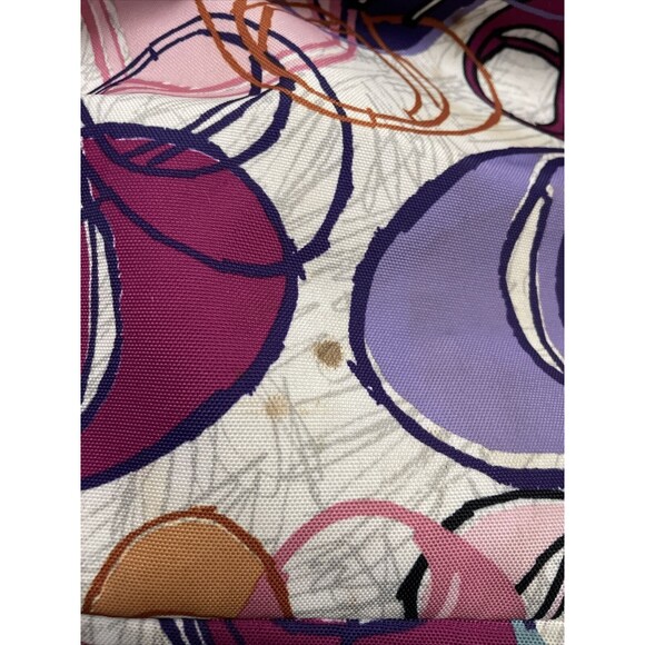 HAPPY COACH 17929 Poppy Multi Heart PINK PURPLE Glam 18x12 Tote Bag RARE - Picture 14 of 14